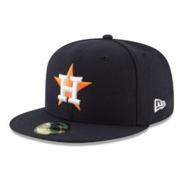 New Era 59Fifty Houston Astros Home Authentic Collection On Field Fitted Hat Navy