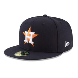 New Era 59Fifty Houston Astros Home Authentic Collection On Field Fitted Hat Navy