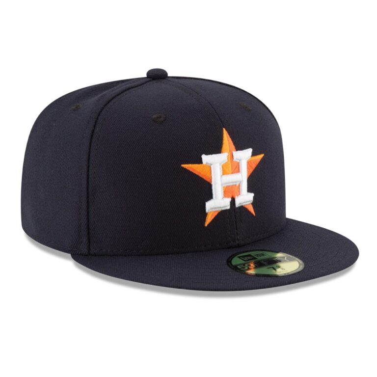 New Era Houston Astros Home Dark Navy 59FIFTY Fitted Hat Right Front New Era Houston Astros Home Dark Navy 59FIFTY Fitted Hat Right Front