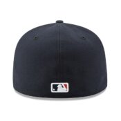 New Era Houston Astros Road Navy Orange 59FIFTY Fitted Hat Back