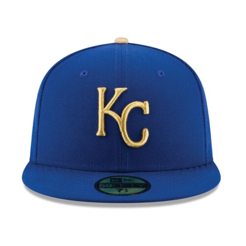 New Era Kansas City Royals Alternate 1 Royal 59FIFTY Fitted Hat Front