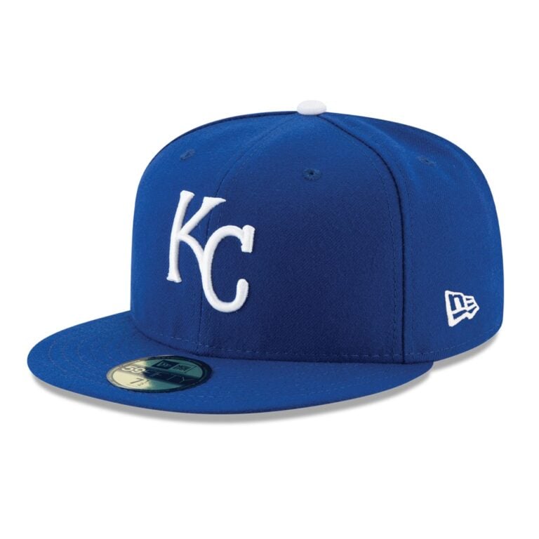 New Era Kansas City Royals Game Royal 59FIFTY Fitted Hat Front Left New Era Kansas City Royals Game Royal 59FIFTY Fitted Hat Front Left