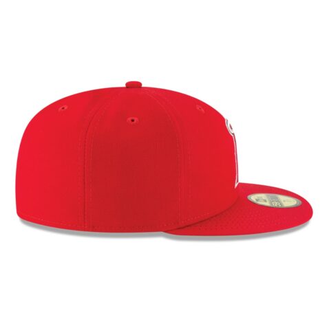 New Era Los Angeles Angels Of Anaheim Game Red 59FIFTY Fitted Hat Left