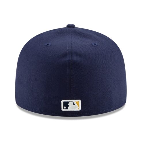 New Era Milwaukee Brewers Game Navy 59FIFTY Fitted Hat Back