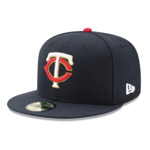 New Era Minnesota Twins Alternate 1 Navy 59FIFTY Fitted Hat Left Front