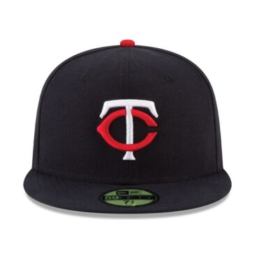 New Era 59Fifty Minnesota Twins Home Authentic Collection On Field Fitted Hat Navy