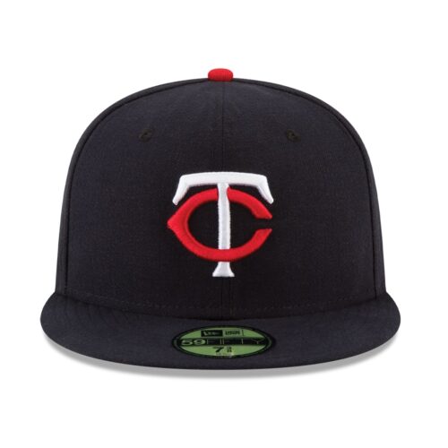 New Era Minnesota Twins Home Navy 59FIFTY Fitted Hat Front