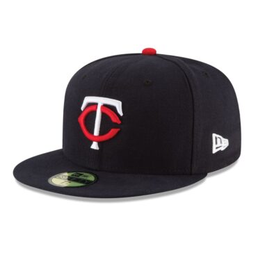 New Era 59Fifty Minnesota Twins Home Authentic Collection On Field Fitted Hat Navy