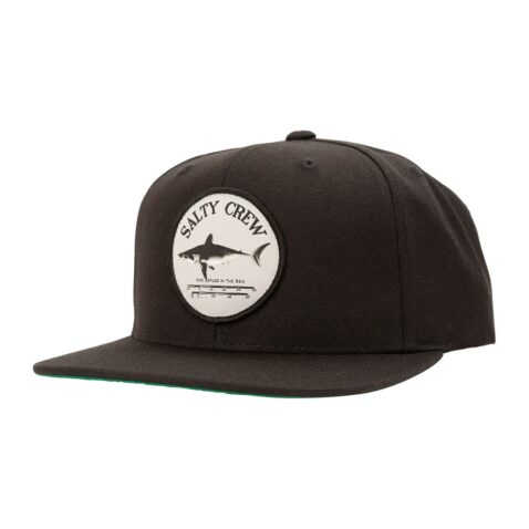 Salty Crew Bruce 6 Panel Snapback Hat Black