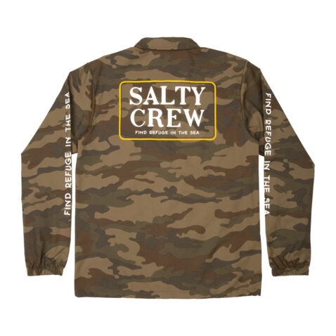 Salty Crew Deckhand Coaches Jacket Camo