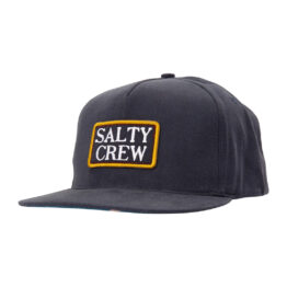 Salty Crew Midship 5 Panel Snapback Hat Navy