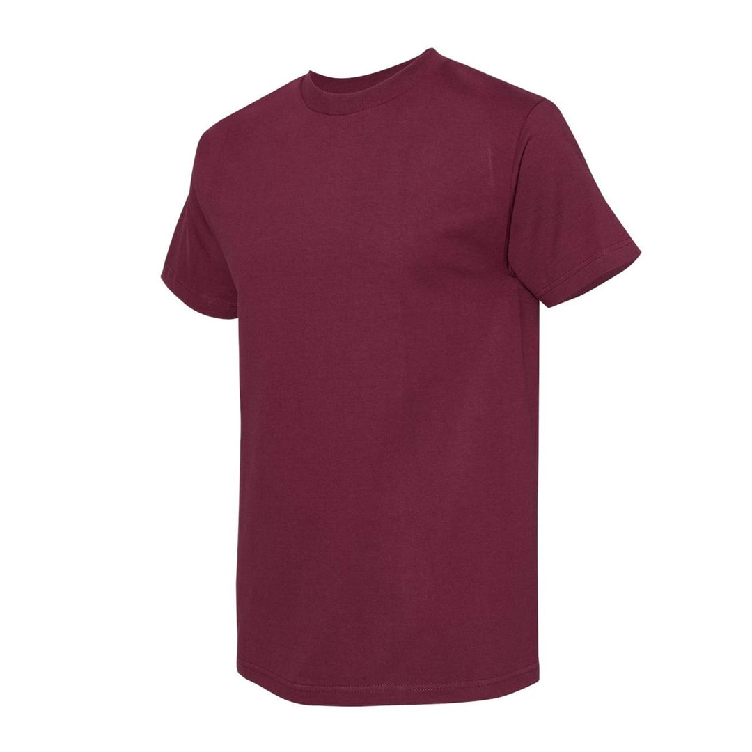 Plain Short Sleeve T-Shirt Burgundy AAA Alstyle Shor Sleeve Burgundy2