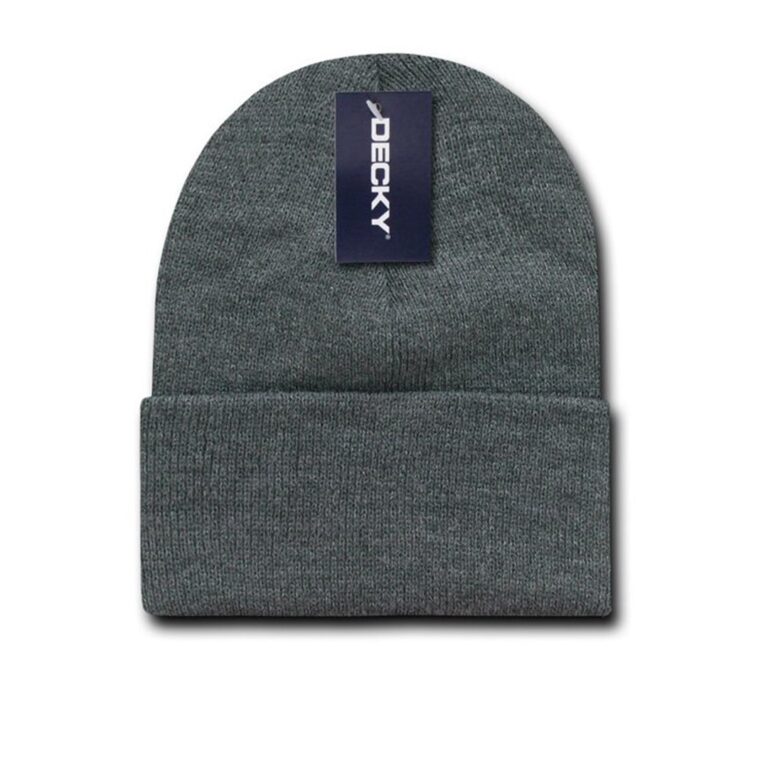 Decky Cuff Beanie Heather Charcoal