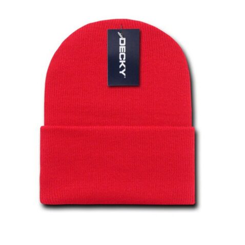 Decky Cuff Beanie Red