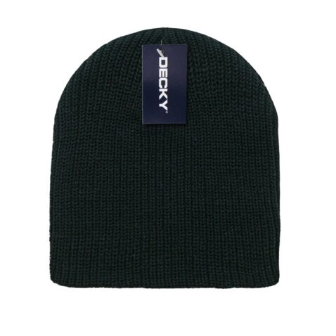 Decky Cuffless Beanie Black