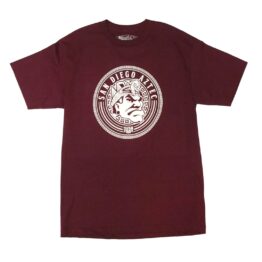 Dyse One Aztec Tee Burgundy Front