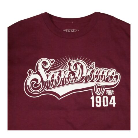 Dyse One SD 1904 T-Shirt Burgundy Front Logo