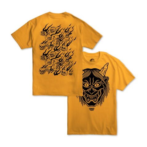 LC Hannya Fire SS T-SHIRT Gold