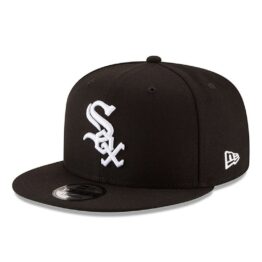 New Era 9Fifty Chicago White Sox Snapback Hat Black Left Front