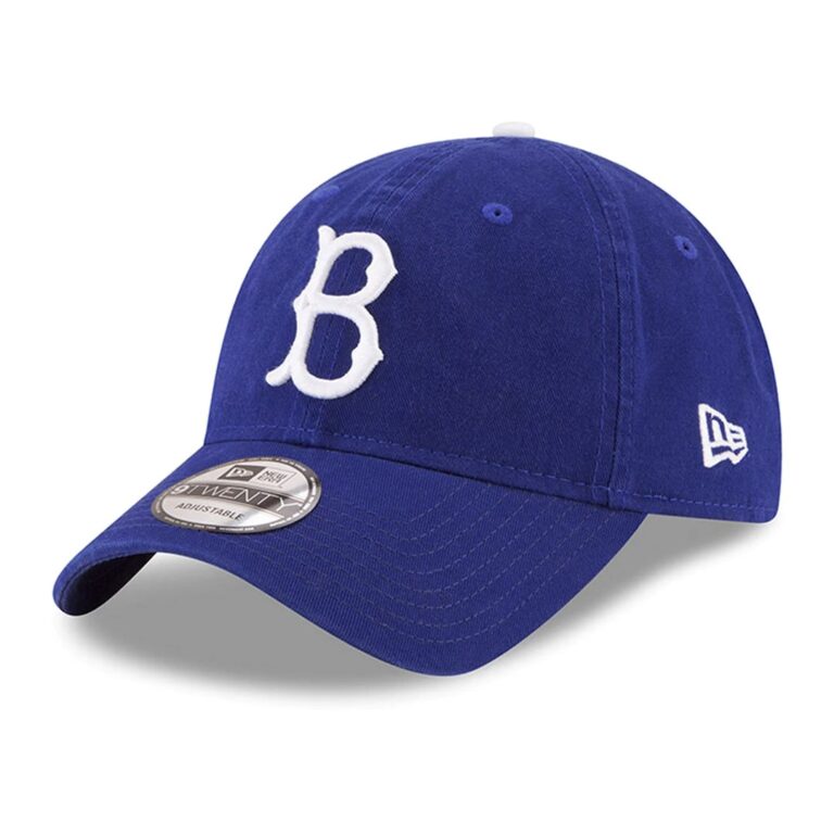 New Era 9Twenty Brooklyn Dodgers Cooperstown 1949 Core Basic Adjustable Hat Royal Blue Left Front New Era 9Twenty Brooklyn Dodgers Cooperstown 1949 Core Basic Adjustable Hat Royal Blue Left Front