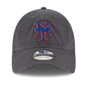 New Era 9Twenty New York Mets Core Classic TW Team Washed Adjustable Hat Graphite