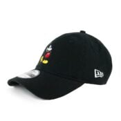 New Era Canvas Mickey Mouse Black 9Twenty Strapback Hat Right Front