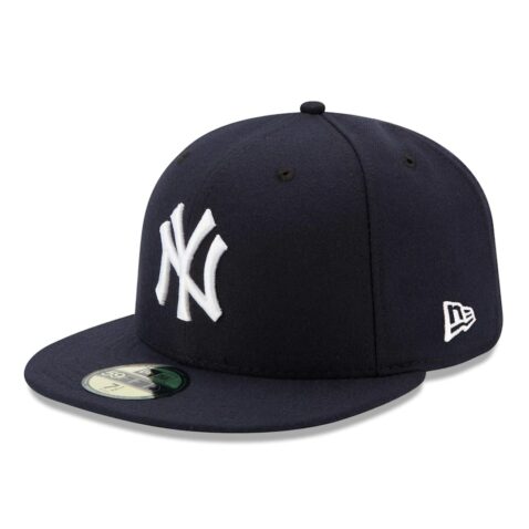 New Era New York Yankees Game Dark Navy 59FIFTY Fitted Hat Left Front