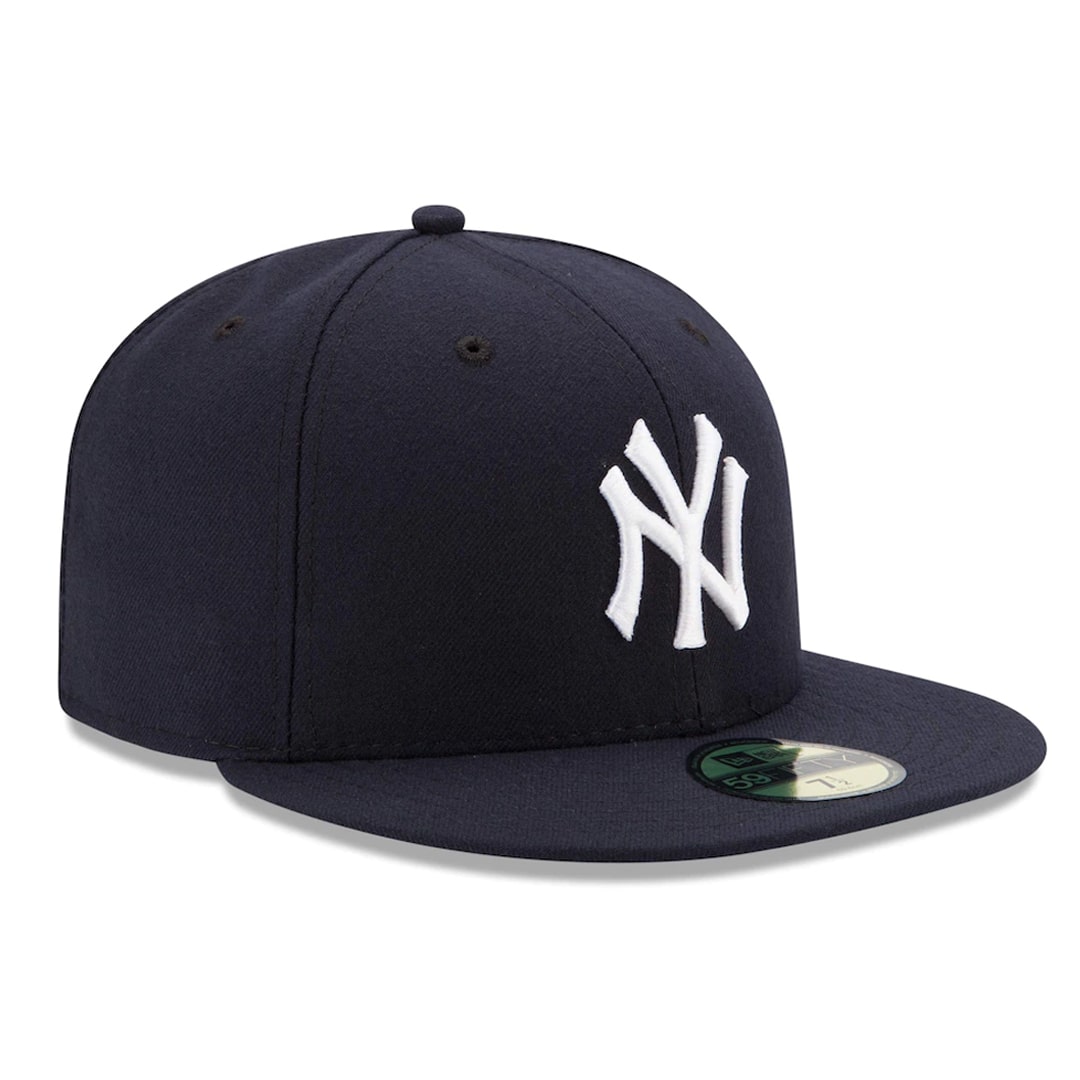 New Era Cap 59FIFTY New York Yankees ON FIELD Game Hat Navy White Fitted 5950 