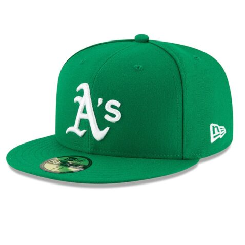 New Era Oakland Athletics Alternate 1 Kelly Green 59FIFTY Fitted Hat Left Front