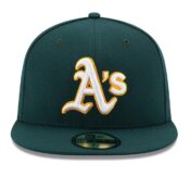 New Era Oakland Athletics Road Green 59FIFTY Fitted Hat Front