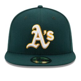 New Era 59Fifty Oakland Athletics Road Authentic Collection On Field Fitted Hat