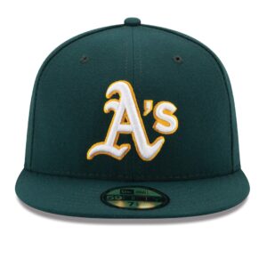 New Era 59Fifty Oakland Athletics Road Authentic Collection On Field Fitted Hat