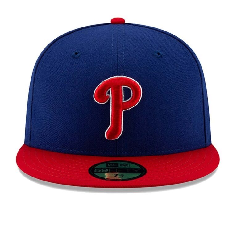 New Era Philadelphia Phillies Alternate 1 Royal Red 59FIFTY Fitted Hat Front New Era Philadelphia Phillies Alternate 1 Royal Red 59FIFTY Fitted Hat Front