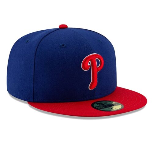 New Era Philadelphia Phillies Alternate 1 Royal Red 59FIFTY Fitted Hat Right Front