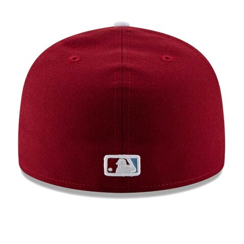 New Era Philadelphia Phillies Alternate 2 Maroon 59FIFTY Fitted Hat Back
