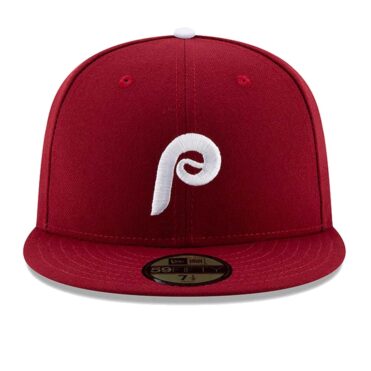 New Era 59Fifty Philadelphia Phillies Alternate 2 Authentic Collection On Field Fitted Hat Cardinal