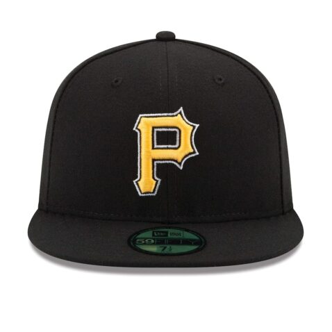 New Era Pittsburgh Pirates Alternate 1 Black 59FIFTY Fitted Hat Front
