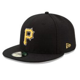 New Era Pittsburgh Pirates Alternate 1 Black 59FIFTY Fitted Hat Left Front