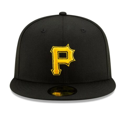New Era Pittsburgh Pirates Alternate 2 Black 59FIFTY Fitted Hat Front