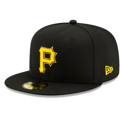 New Era Pittsburgh Pirates Alternate 2 Black 59FIFTY Fitted Hat Left Front
