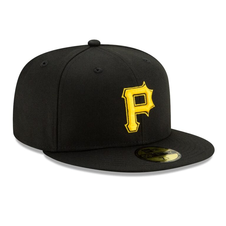 New Era Pittsburgh Pirates Alternate 2 Black 59FIFTY Fitted Hat Right Front New Era Pittsburgh Pirates Alternate 2 Black 59FIFTY Fitted Hat Right Front