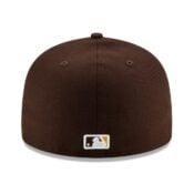 New Era San Diego Padres Alternate 1 Dark Brown 59FIFTY Fitted Hat Back