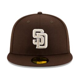 New Era 59Fifty San Diego Padres Alternate Authentic Collection On Field Fitted Hat Dark Brown