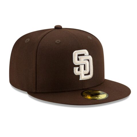 New Era San Diego Padres Alternate 1 Dark Brown 59FIFTY Fitted Hat Right Front