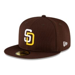 New Era San Diego Padres Batting Practice Official Team Colors 59Fifty Fitted Hat Left Front