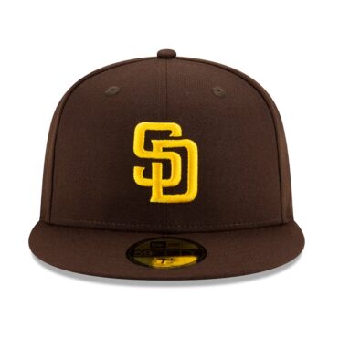 New Era 59Fifty San Diego Padres Game Authentic Collection On Field Fitted Hat Dark Brown
