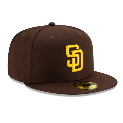 New Era San Diego Padres Game Dark Brown 59FIFTY Fitted Hat Right Front