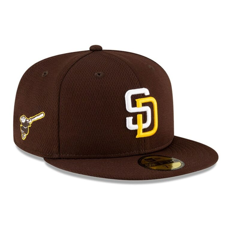 New Era San Diego Padres Spring Training Official Team Colors 59Fifty Fitted Hat Right Front New Era San Diego Padres Spring Training Official Team Colors 59Fifty Fitted Hat Right Front
