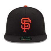 New Era San Francisco Giants Game Black 59FIFTY Fitted Hat Front