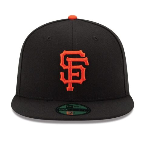 New Era San Francisco Giants Game Black 59FIFTY Fitted Hat Front